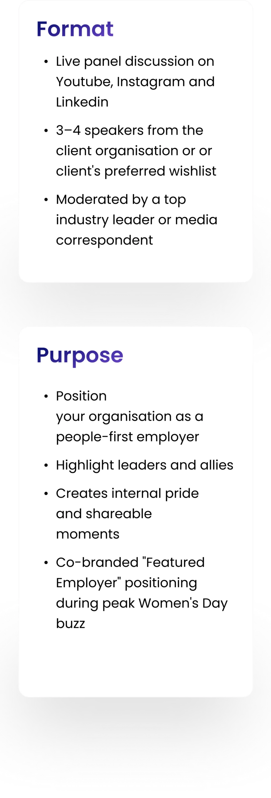 Format Purpose